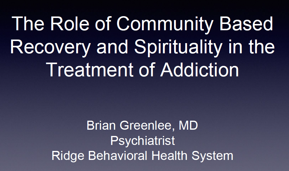 Role of Community Based Recovery  Webinar Thumbnail